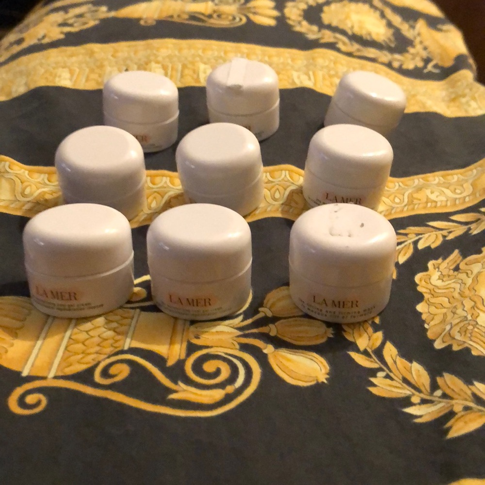 EMPTY sample size La Mer Jars Lot of 9